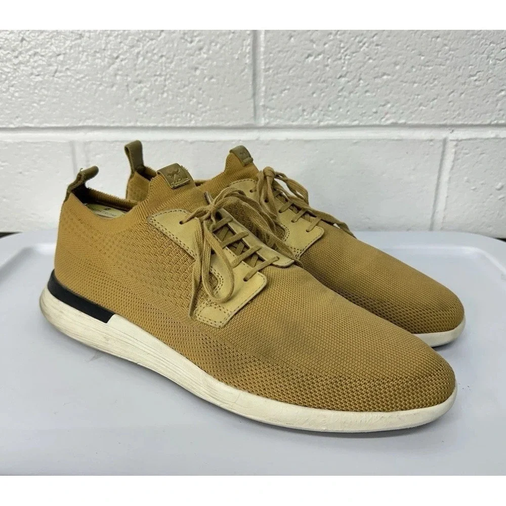 Wolf & Shepherd Mens SwiftKnit Derby Shoe‎ / Mustard Yellow / Men's 11